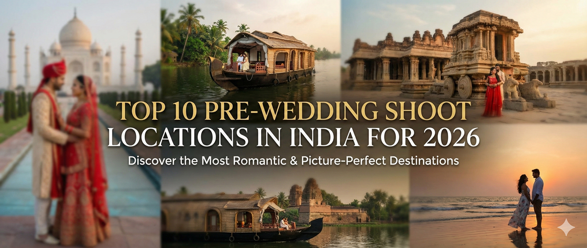 Top 10 Pre-Wedding Shoot Locations in India for 2026 - Wedding Ministry